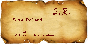 Suta Roland névjegykártya
