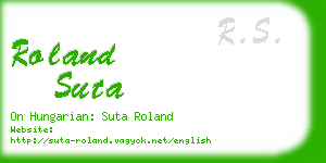 roland suta business card